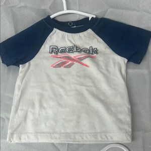 Reebok Navy and White Kids Tee